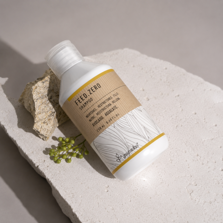 Feed.Zero Shampoo de Greensoho para cabello seco, dañado y poroso