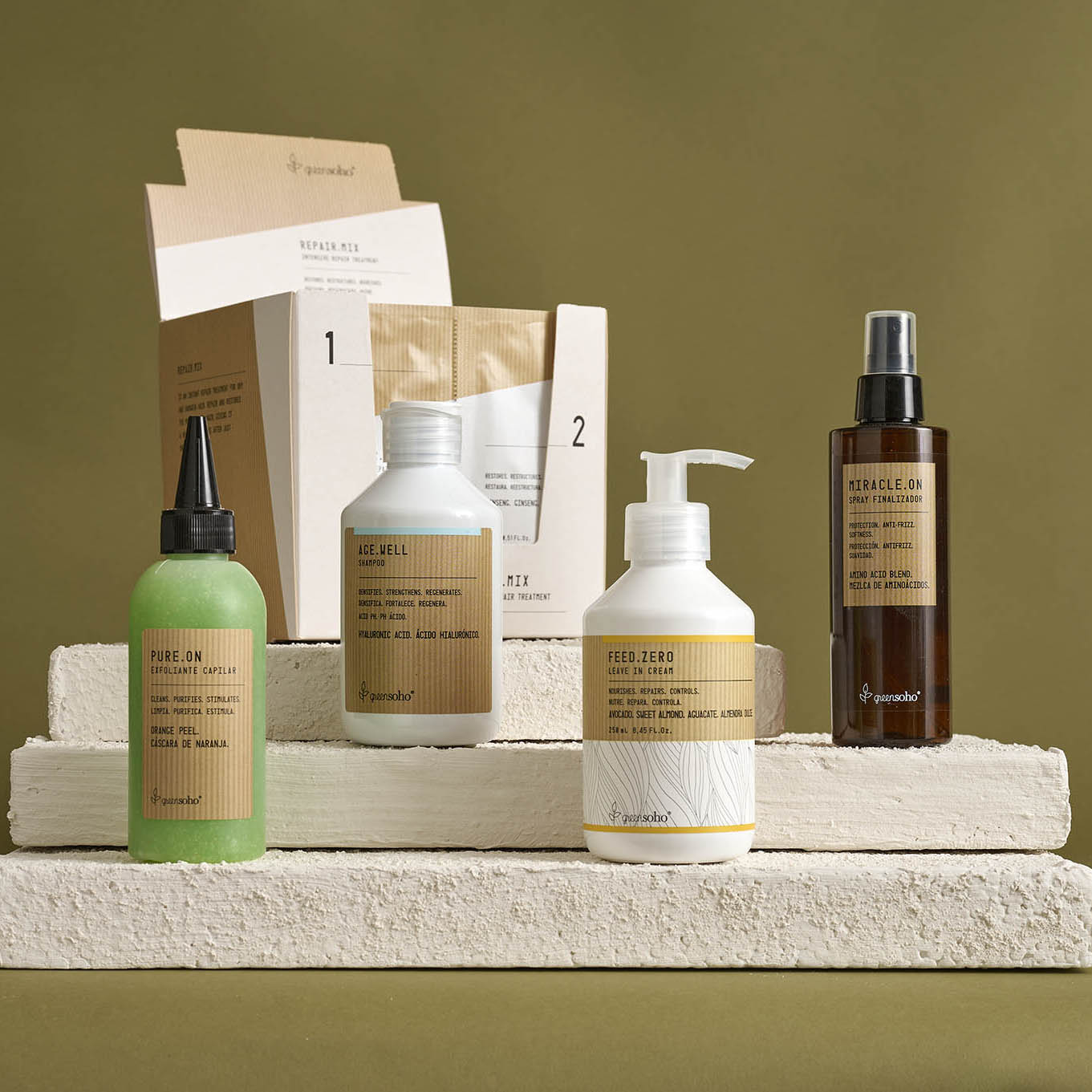 Greensoho Repair.Mix Ritual for dry, porous and sensitised hair
