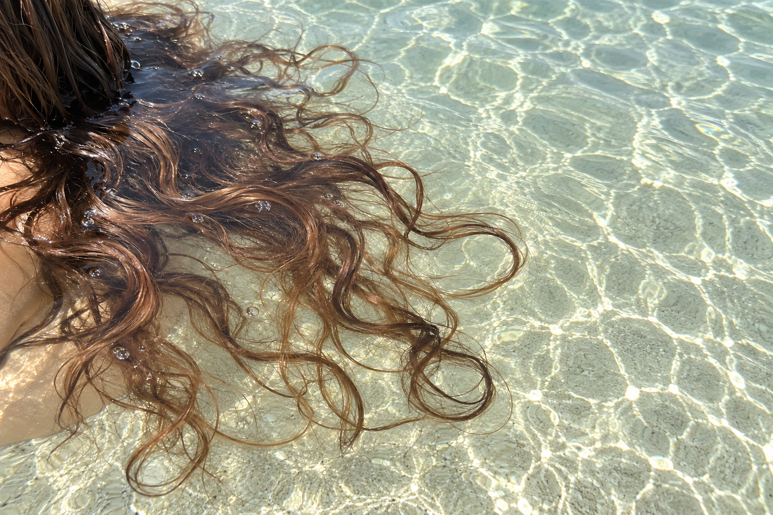 Hair after summer that needs a repairing and conditioning routine